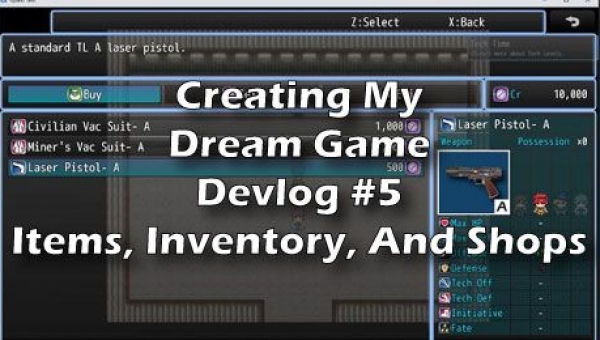 RPG Maker Game Development Log #5: Adding Items And Shops