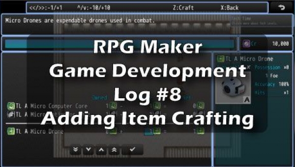 RPG Maker Game Development Log #8: Adding A Crafting System