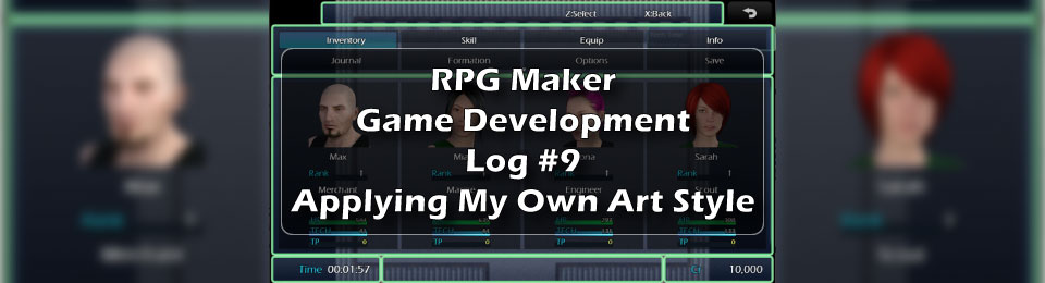 RPG Maker Game Development Log #9: Apply My Own Art Style