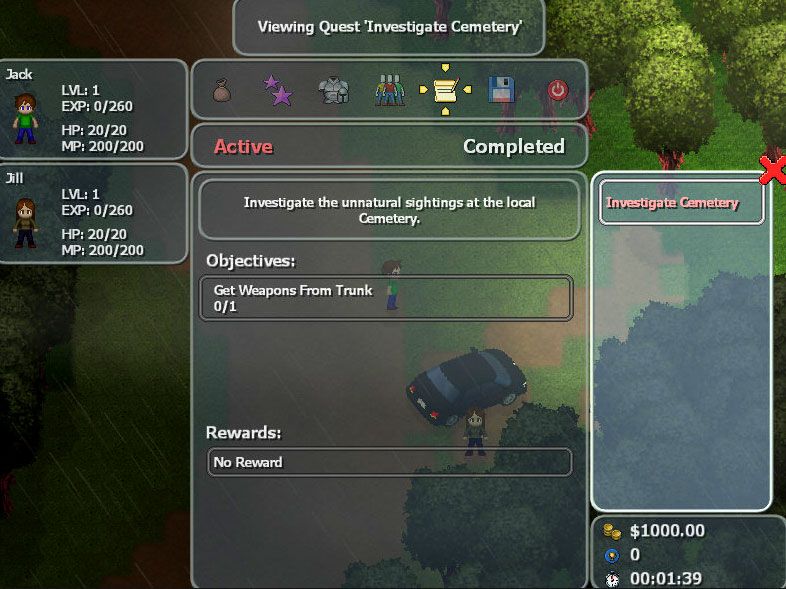 001 game creator quest journal