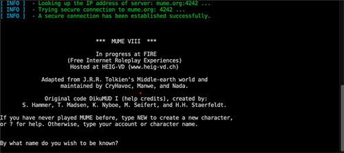 MUDS MUME multi user middle earth