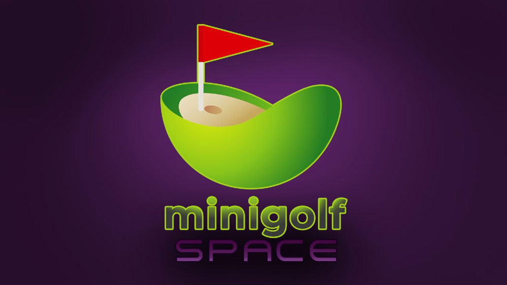 minigolf space title screen