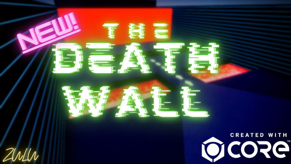 the death wall title screen